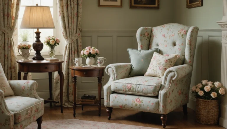 fauteuil style anglais cottage