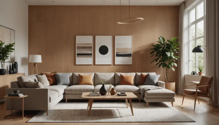 couleur de mur pour salon avec hêtre