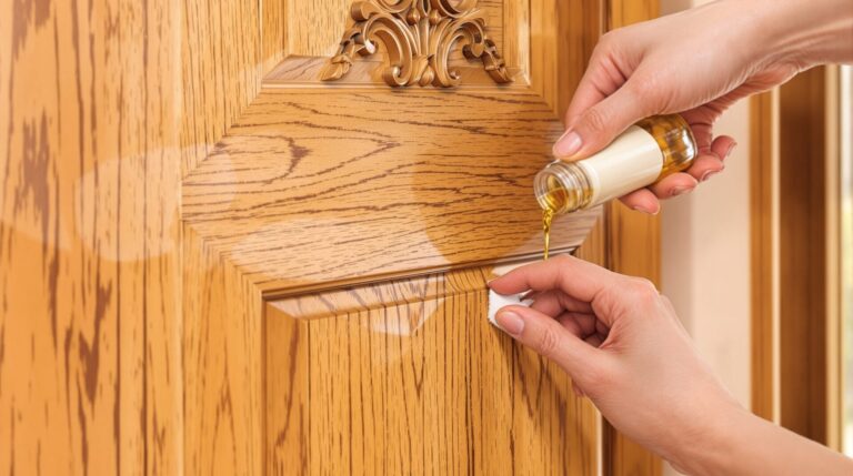 entretien porte entrée bois