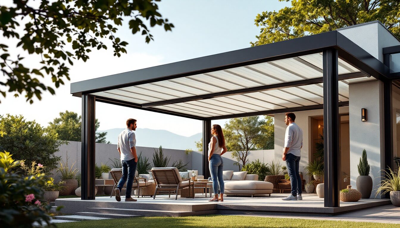 store pergola coulissant horizontal