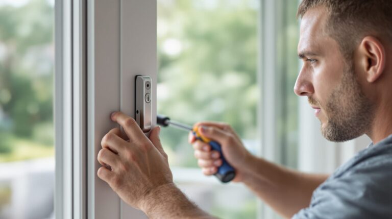 serrure baie vitrée coulissante