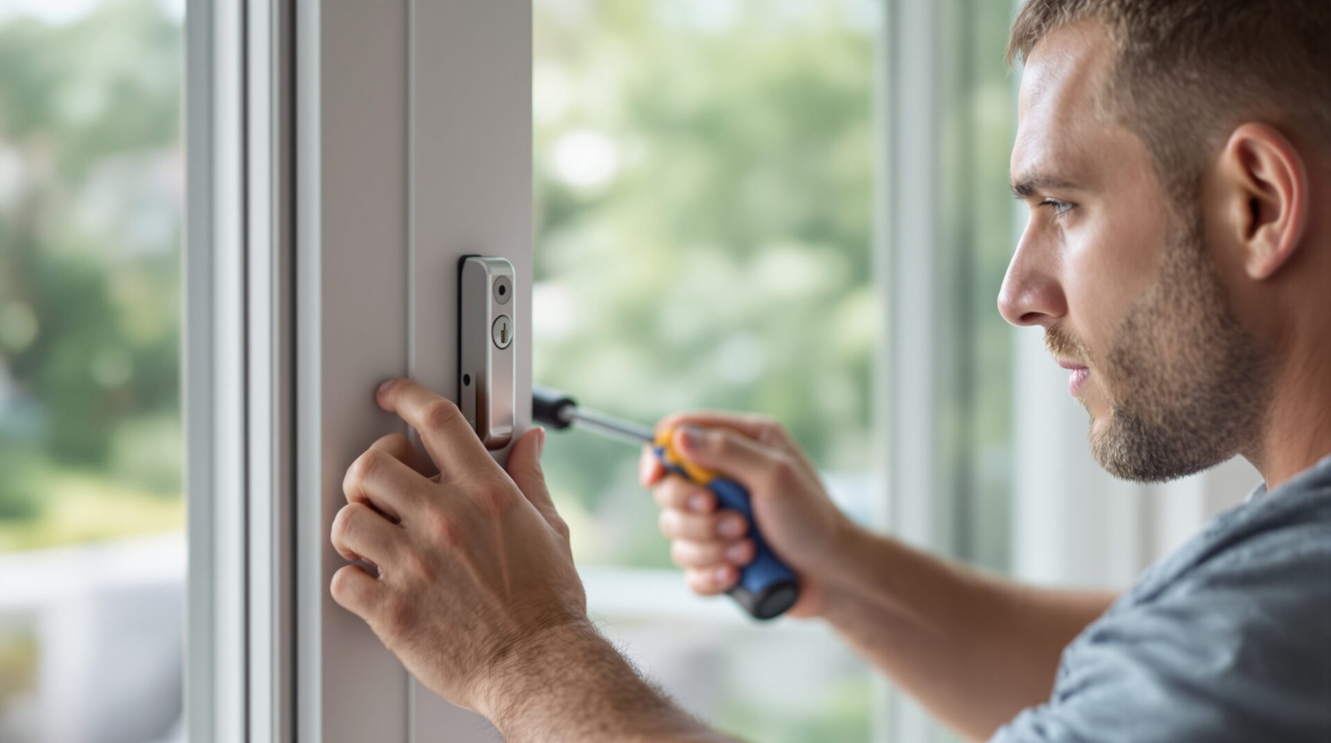 serrure baie vitrée coulissante