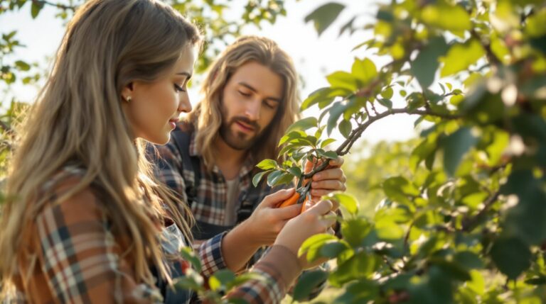 élagage des arbres fruitiers pour une meilleure récolte