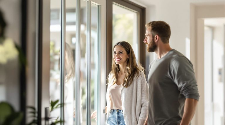 porte d'entrée vitrée