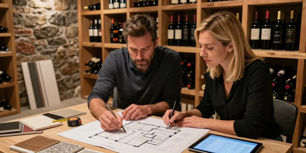 amenagement cave a vin particulier