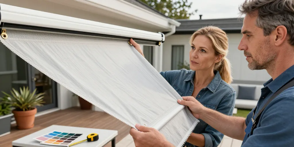 toile de remplacement store banne